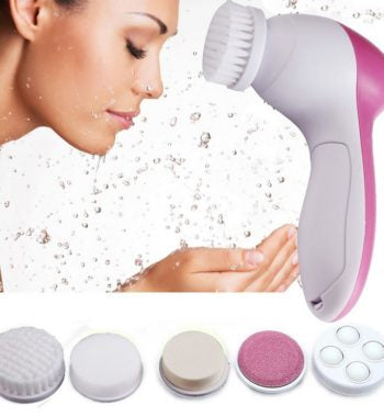 5 in 1 Facial Electric Cleanser and Massager, Face Massager Machine, Skin Electric Cleanser, Scrub Beauty Device Scrubber