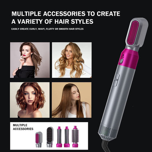 Hair Dryer - hairdryer - Professiona Hair Dryer Brush & 5 in 1 Air Styler, 5 in 1 Hair Dryer Hot Air Brush Styler and Volumizer Hair Straightener Curle Straightener, with Carrying Case