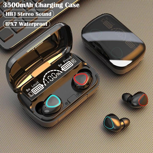 M10 Air buds Wireless Bluetooth EarBuds Stereo Earphones with Power bank